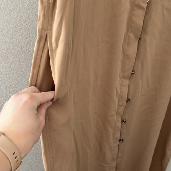 White House Black Market Button Down Sleeveless Duster | Size 0 - Picture 3 of 9